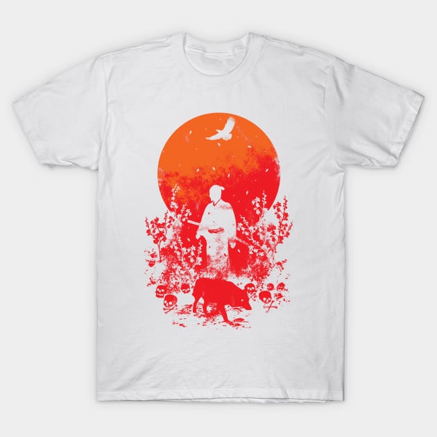 Red Sun T-Shirt by StevenToang